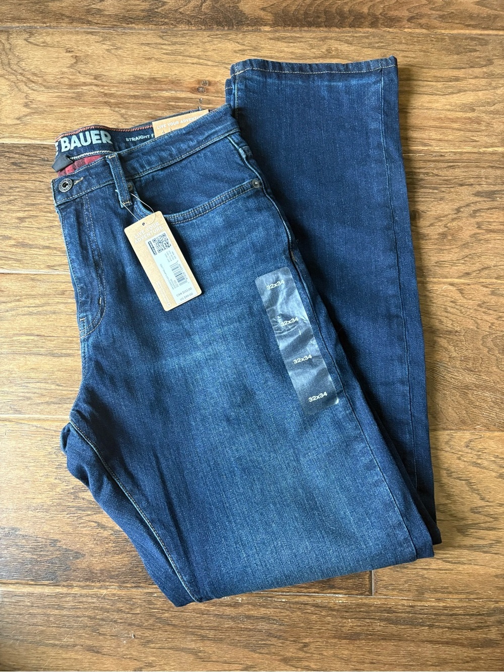 Eddie Bauer Men's Indigo Straight-Leg Flannel Lined Jeans